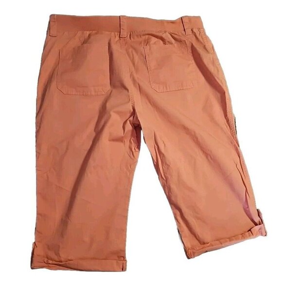 Riders Lee Midrise Peach Capri Plus Size 20 Stretchy Waist - Picture 8 of 13